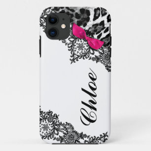 311 White Hot Pink Leopard Dream in Lights Case-Mate iPhone Case