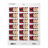 311 Wild Lily Leopard Roze Etiket (Full Sheet)