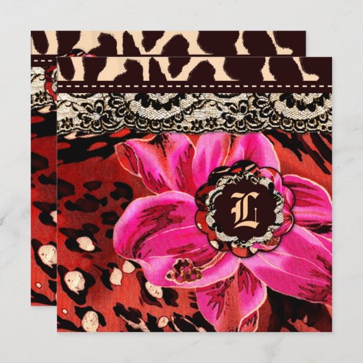 311 Wild Lily Pink Leopard Gift Certificate (Voorkant / Achterkant)