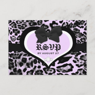 311 Wild op Heart Luscious Lila RSVP Kaartje