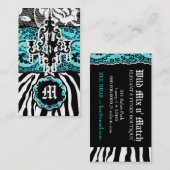 311 Wilde mix n Match Turquoise Blue Visitekaartje (Voorkant / Achterkant)