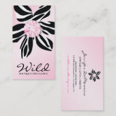 311 Wilde Zebra Vloer | Roze Diamond Visitekaartje (Voorkant / Achterkant)