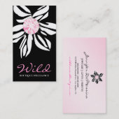 311 Wilde Zebra Vloerroze diamant B Visitekaartje (Voorkant / Achterkant)