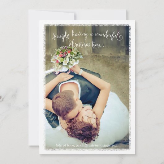 311 Wit gewoon een prachtige vakantiefoto Feestdagenkaart (Voorkant)