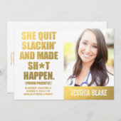 311 Ze stopt met slackin en maakte Afstuderen Aankondiging (Voorkant / Achterkant)