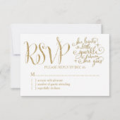 311 Ze verlaat een kleine RSVP met Sparkle (Voorkant)