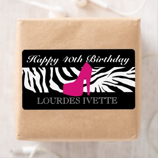 311 Zebra Heel Pink Label (Insitu)