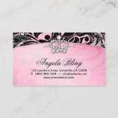 311 Zebra Visitekaartje juwelen kroonroze (Achterkant)