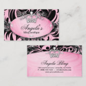 311 Zebra Visitekaartje juwelen kroonroze (Voorkant / Achterkant)