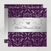 311-Zilver Divine | Eitplant Sweet 16 Kaart (Voorkant / Achterkant)