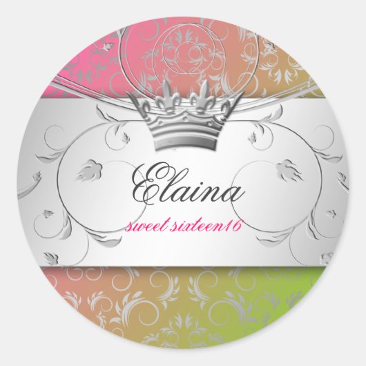 311-Zilver Divine | Lollipop Sticker (Voorkant)