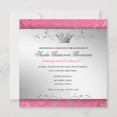 311-Zilver-wijnboei | Luscious Pink Sweet 16 Kaart (Achterkant)