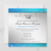 311-Zilver-wijnboei | Tropisch blauw zoen 16 Kaart (Achterkant)