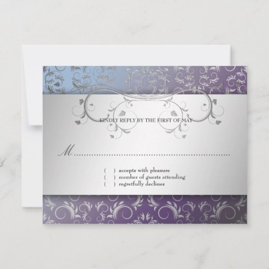 311-zilveren de Goddelijke kaart van de Hydrangea (Achterkant)