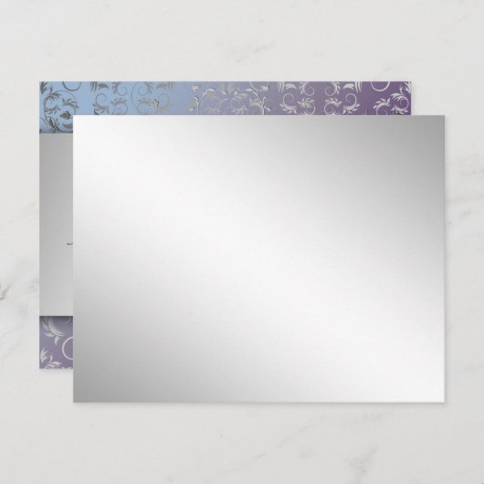 311-zilveren de Goddelijke kaart van de Hydrangea (Voorkant / Achterkant)