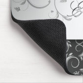 311-zilveren Goddelijke Grijze mousepad van de Muismat (Hoek)