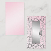 311-Zilverkleurde, gezoete roze plaatsinstelling Plaatskaartje (Voorkant / Achterkant)