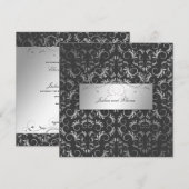 311-zilverkleurige steenkoolgrijs kaart (Voorkant / Achterkant)