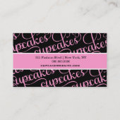 311 Zwarte Cupcakes Visitekaartje (Achterkant)