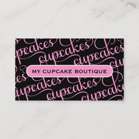 311 Zwarte Cupcakes Visitekaartje (Voorkant)