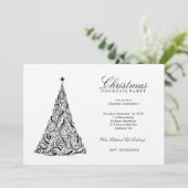 311 Zwemere kerstboom | SilverMetallic Kaart (Staand voorkant)
