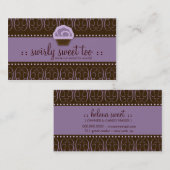 311 Zwemig Paars chocolade Visitekaartje (Voorkant / Achterkant)