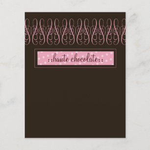 311-Zwriembrochure met zoete chocolade Flyer