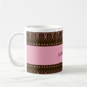311 Zwriemroze bruin Koffiemok (Links)