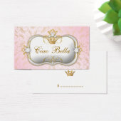 311Ciao Bella Golden Divine Roze Prijs Label Visitekaartjes (Bureau)
