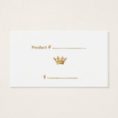 311Ciao Bella Golden Divine Roze Prijs Label Visitekaartjes (Achterkant)