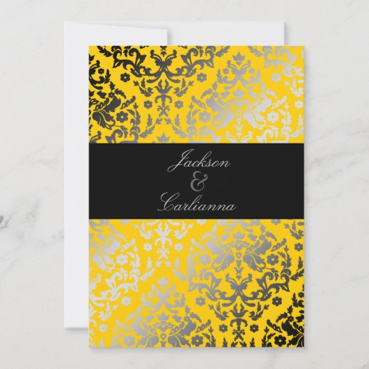 311Dazzling Damask Yellow Jacket Kaart (Voorkant)