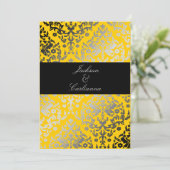 311Dazzling Damask Yellow Jacket Kaart (Staand voorkant)