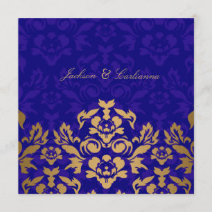 311Golden Flame Square Royal Blue Gold Kaart