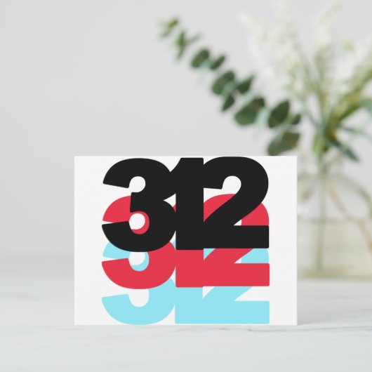 312 Netnummer Briefkaart (Staand voorkant)