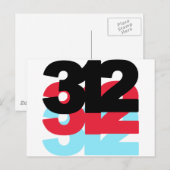 312 Netnummer Briefkaart (Voorkant / Achterkant)