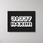 31337 H4X0R CANVAS AFDRUK (Voorkant)