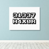 31337 H4X0R CANVAS AFDRUK (Insitu (Houten vloer))