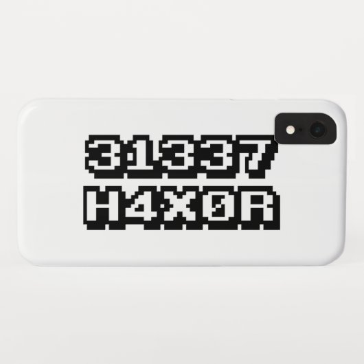 31337 H4X0R Case-Mate iPhone CASE (Achterkant (horizontaal))