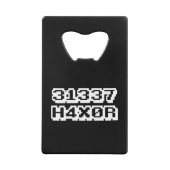 31337 H4X0R CREDITKAART FLESSENOPENER (Achterkant)