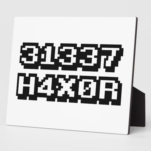 31337 H4X0R FOTOPLAAT (Zijkant)