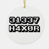 31337 H4X0R KERAMISCH ORNAMENT (Voorkant)