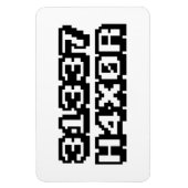 31337 H4X0R MAGNEET (Verticaal)