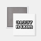 31337 H4X0R MAGNEET (Voorkant / Achterkant)