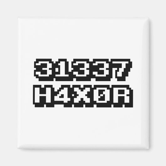 31337 H4X0R MAGNEET (Voorkant)
