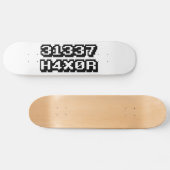 31337 H4X0R PERSOONLIJK SKATEBOARD (Horizontaal)