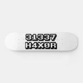 31337 H4X0R PERSOONLIJK SKATEBOARD (Horizontaal)