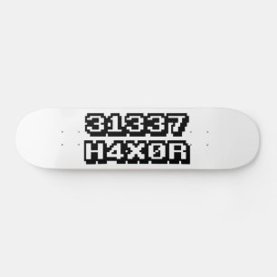 31337 H4X0R PERSOONLIJK SKATEBOARD