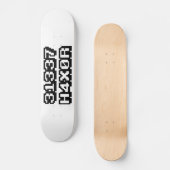 31337 H4X0R PERSOONLIJK SKATEBOARD (Voorkant)