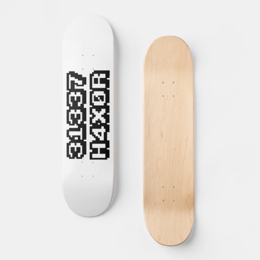 31337 H4X0R PERSOONLIJK SKATEBOARD (Voorkant)
