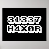 31337 H4X0R POSTER (Voorkant)